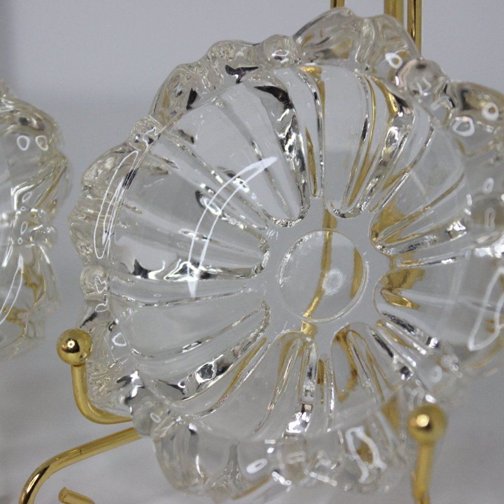 Vintage Glass Ashtray Round Shape/Trinket Holder/Trinkets Bundle of 2 - Picture 8 of 8